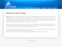 Tablet Screenshot of gamar-trading.com